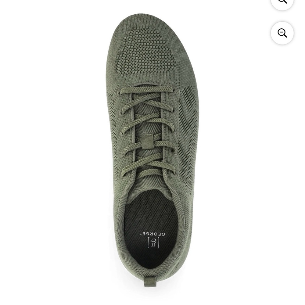 George Men's Knit Olive Green Sneakers in Various Sizes